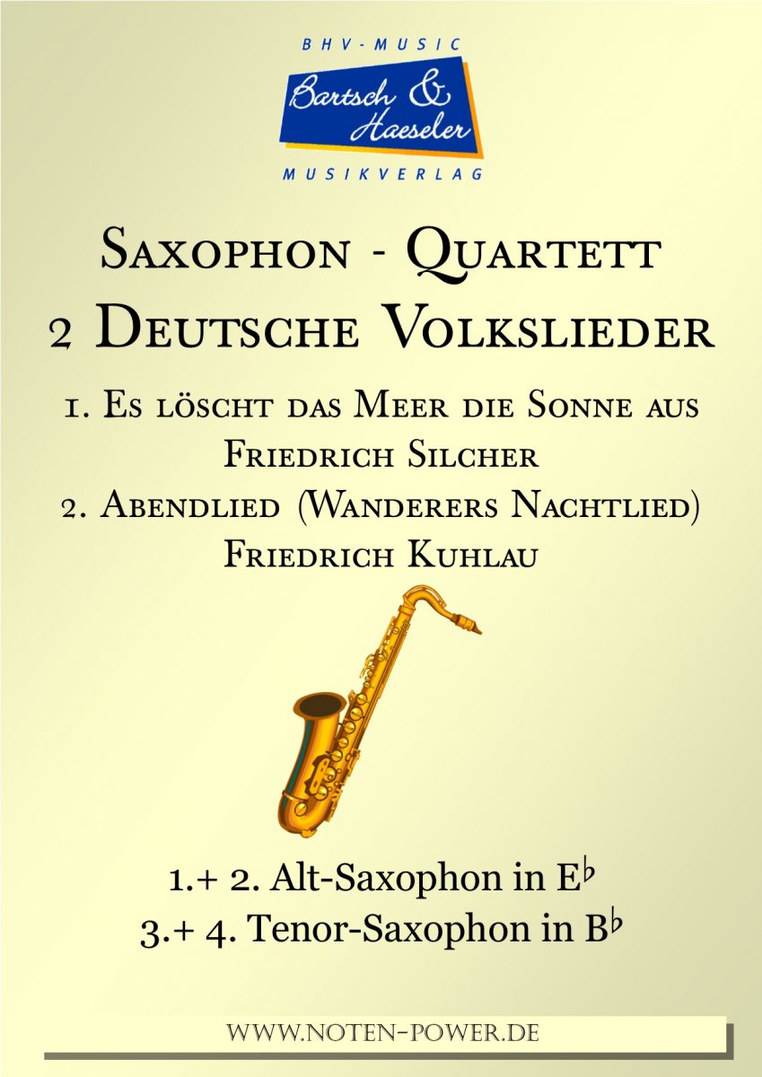 1. Es lscht das Meer die Sonne aus / 2. Abendlied - klik hier