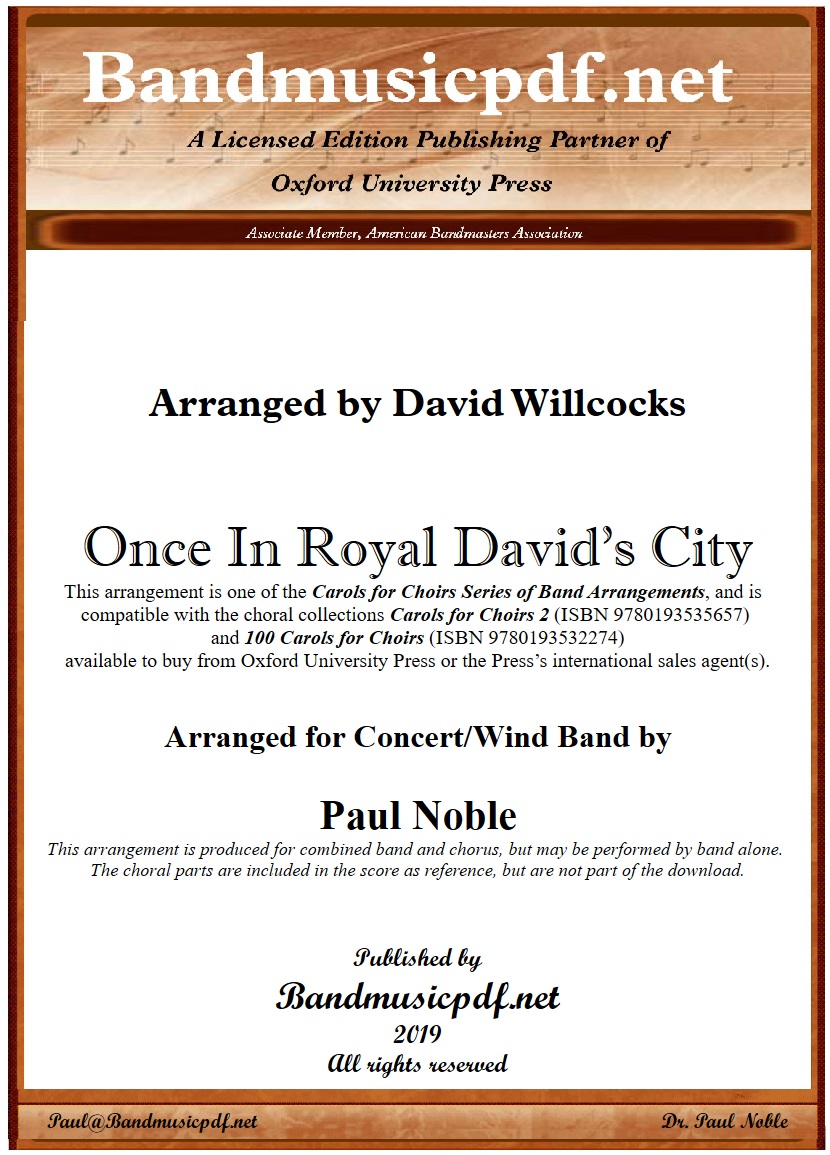 Once In Royal David's City - klik hier