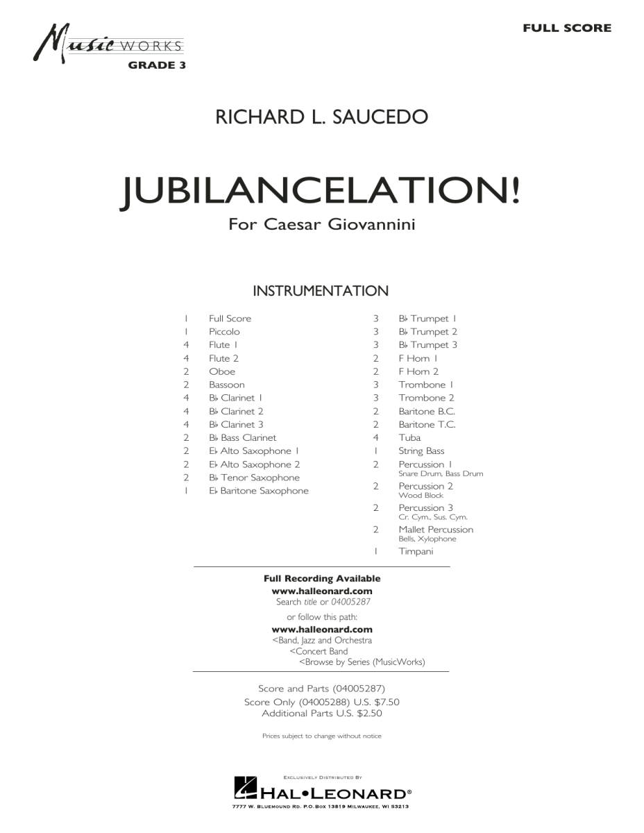 Jubilancelation! (for Caesar Giovannini) - klik hier