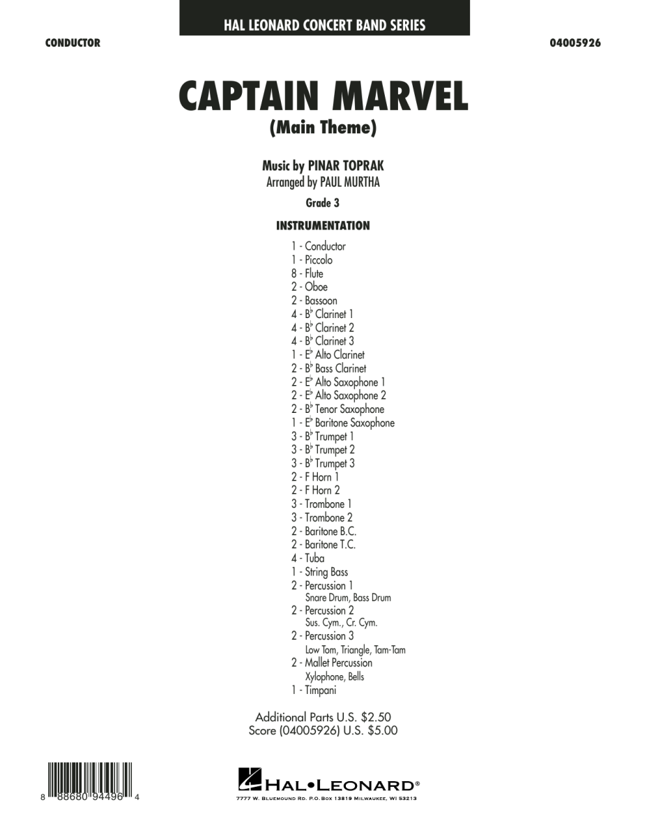Captain Marvel (Main Theme) - klik hier