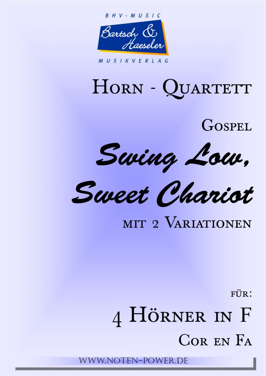 Swing Low, Sweet Chariot (Gospel) - klik hier