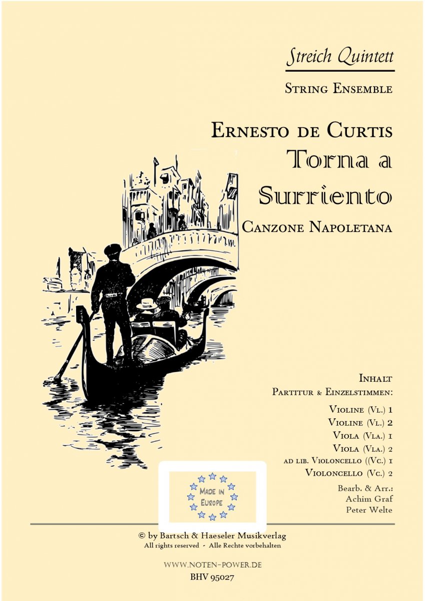 Torna a Surriento (Canzone Napoletana) - klik hier Torna a Surriento (Canzone Napoletana) - klik hier