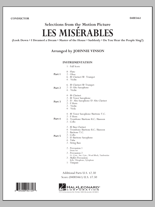 Les Misrables (Selections from the Motion Picture) - klik hier