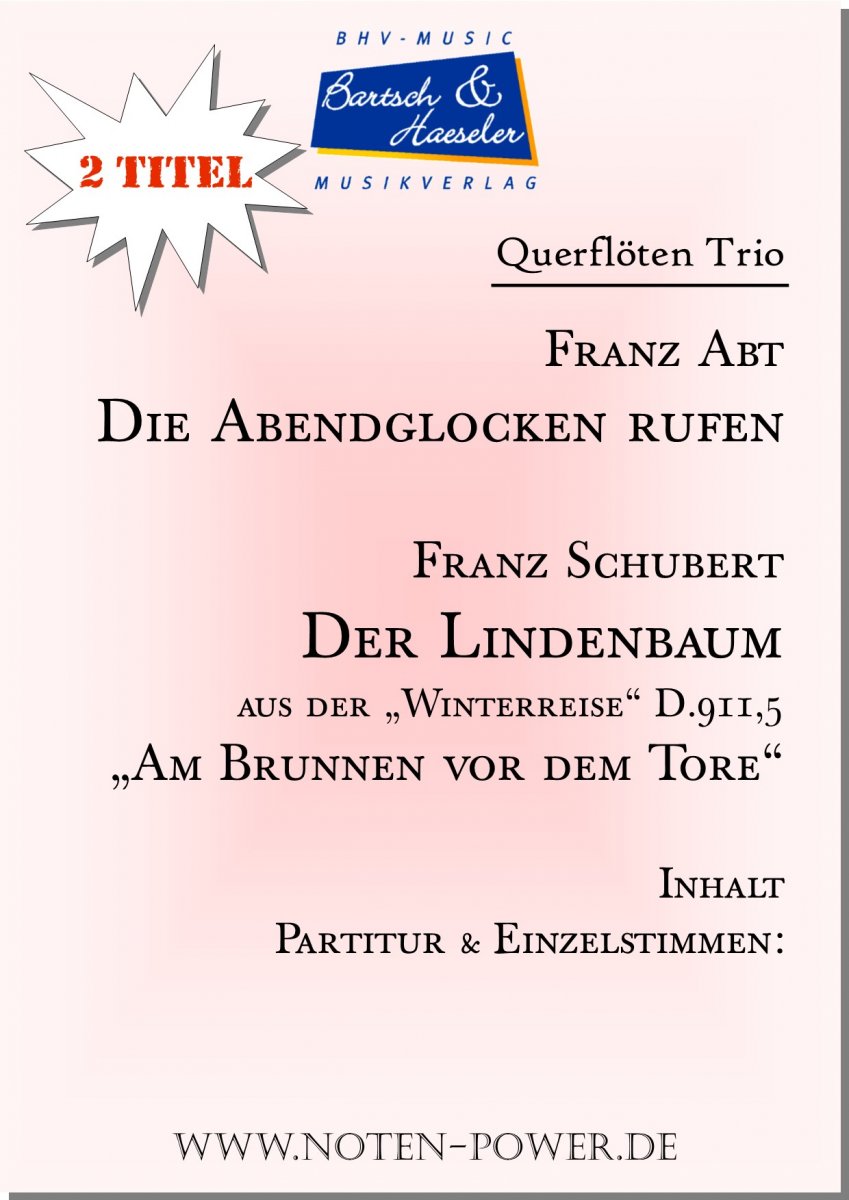 Die Abendglocken rufen / Der Lindenbaum - klik hier