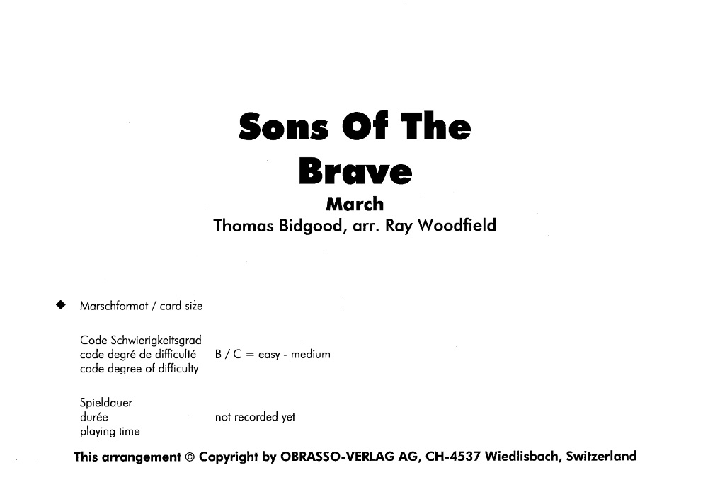 Sons of the Brave - klik hier