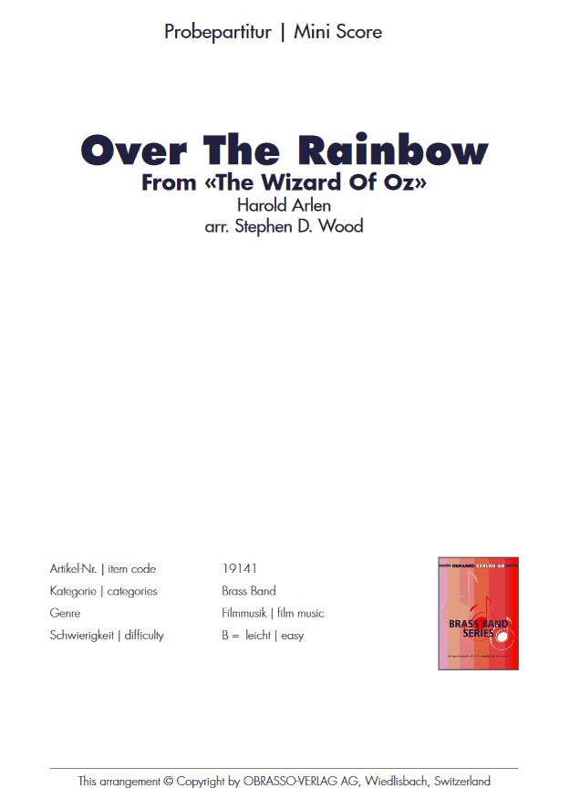 Over the Rainbow (from 'The Wizard of Oz') - klik hier