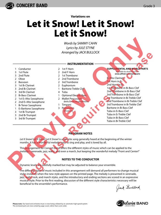 Let It Snow! Let It Snow! Let It Snow! (Variation on...) - klik hier