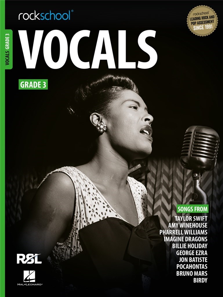 Rockschool Vocals Grad 3 (Prfungsliteratur 2021) - klik hier