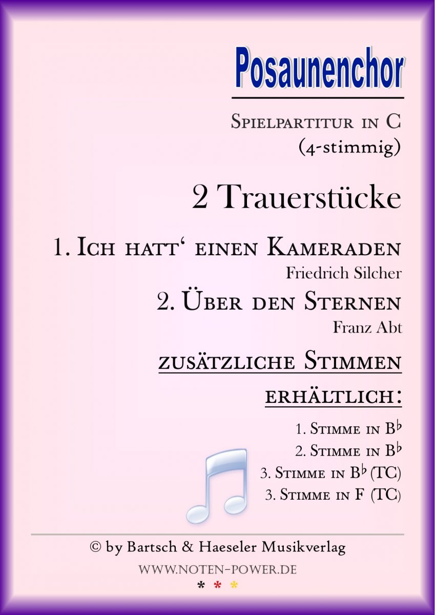 2 Trauerstcke (Zwei) - klik hier