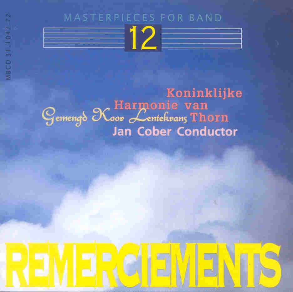 Masterpieces for Band #12: Remerciements - klik hier