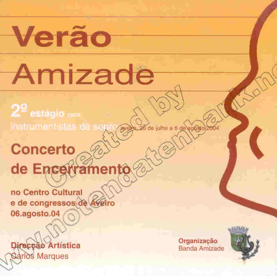 Verao Amizade: 2 estgio para instrumentistas de sopro - klik hier