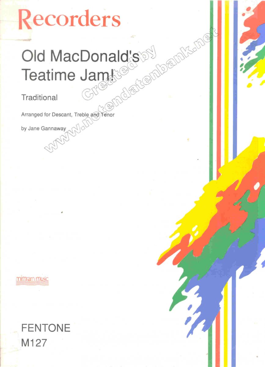 Old MacDonald's Teatime Jam - klik hier Old MacDonald's Teatime Jam - klik hier