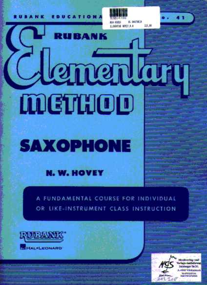 ELEMENTARY METHOD SAXOPHONE - klik hier