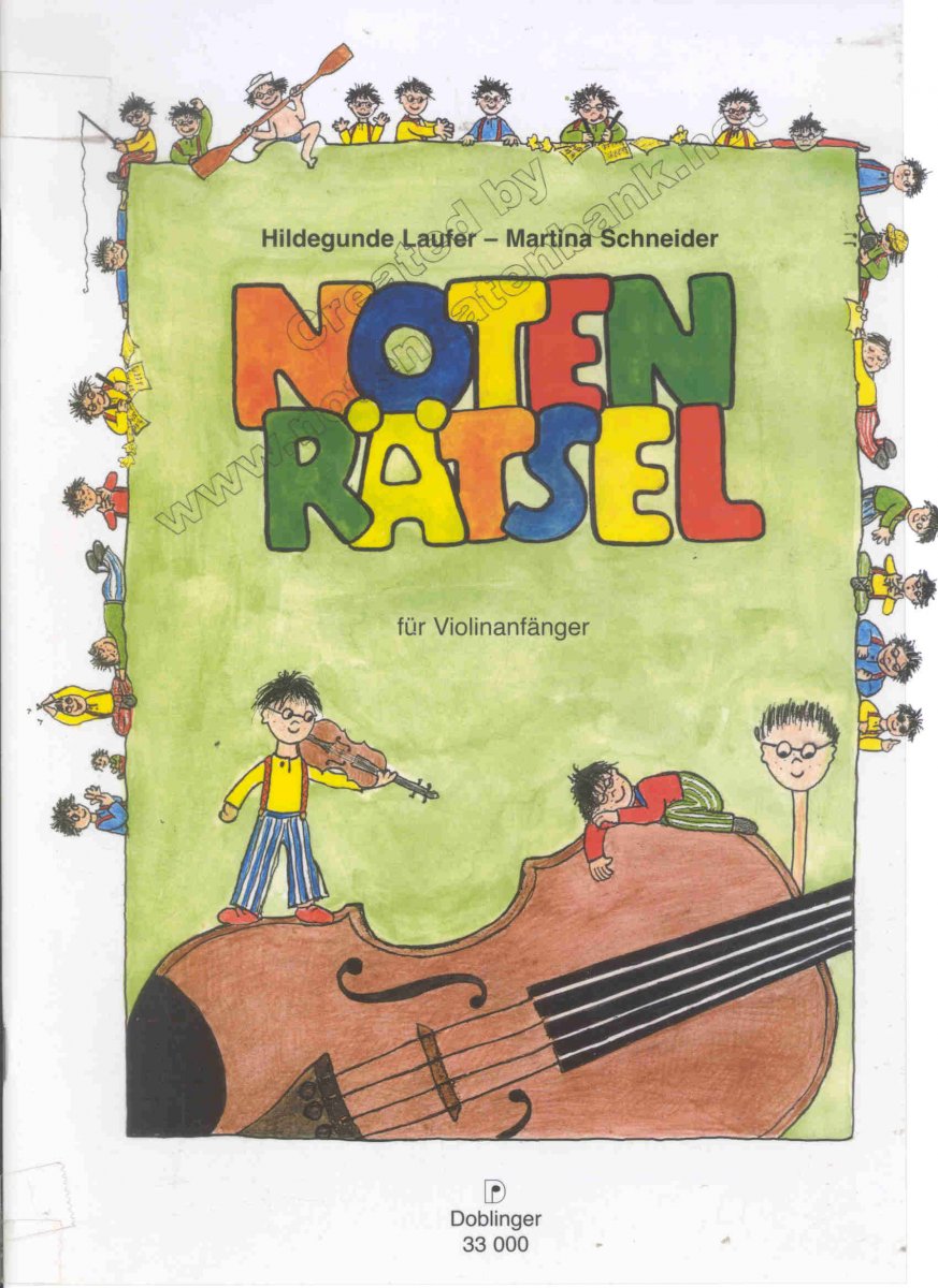Notenr�tsel f�r Violinanf�nger - klik hier