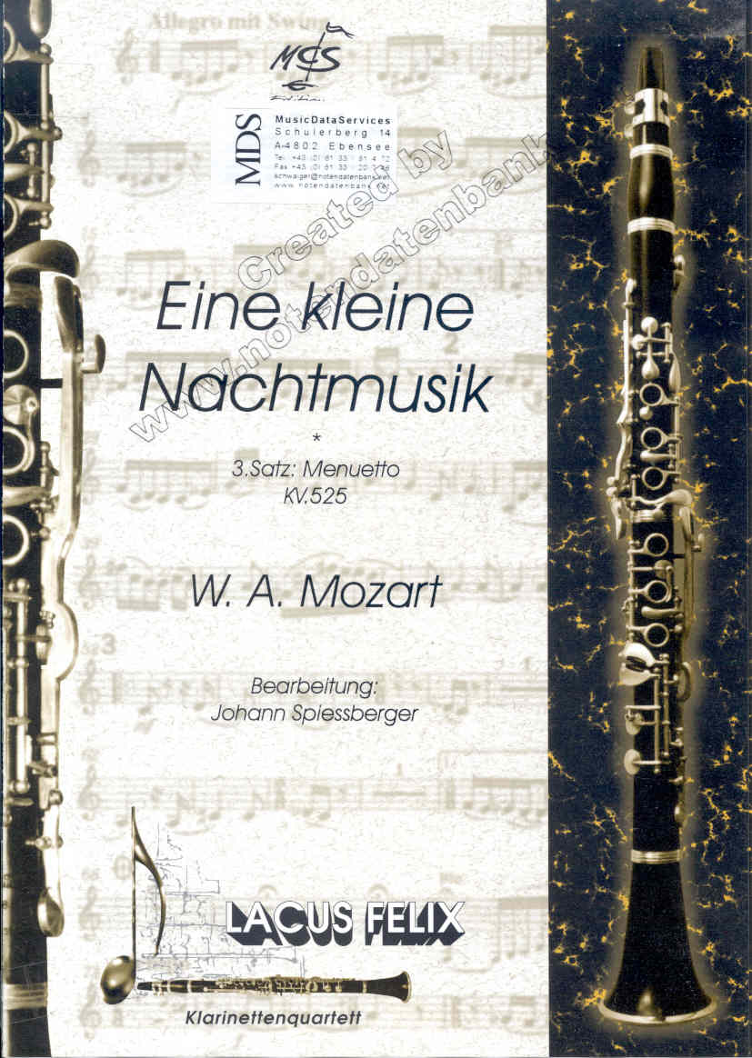Eine kleine Nachtmusik, 3.Satz: Menuetto - klik hier