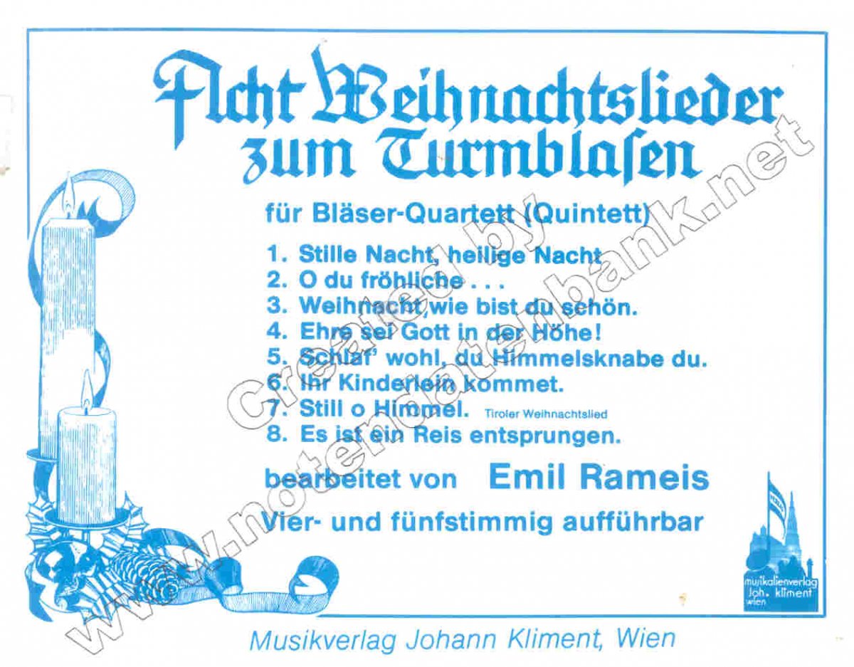 8 Weihnachtslieder zum Turmblasen #1 - klik hier 8 Weihnachtslieder zum Turmblasen #1 - klik hier