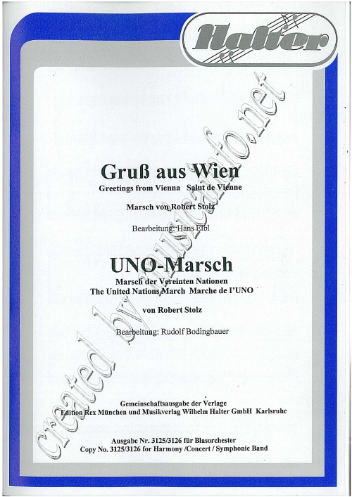 UNO-Marsch (Marsch der Vereinten Nationen/The United Nations March) - klik hier UNO-Marsch (Marsch der Vereinten Nationen/The United Nations March) - klik hier