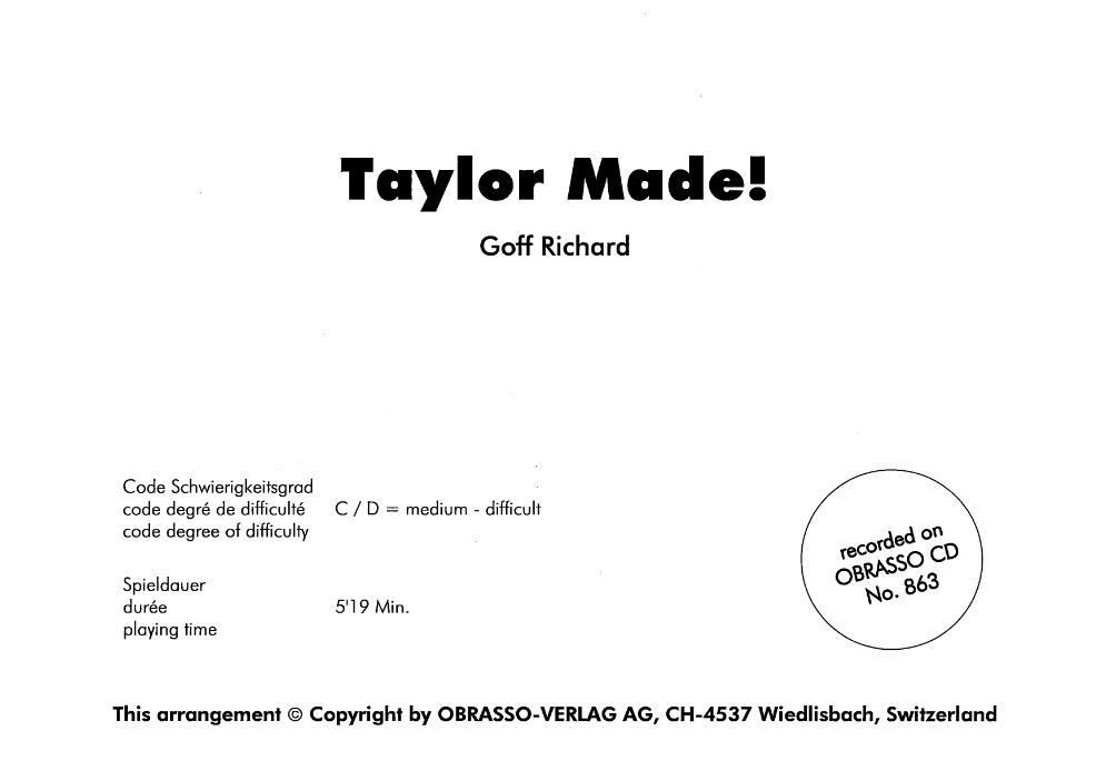 Taylor Made - klik hier