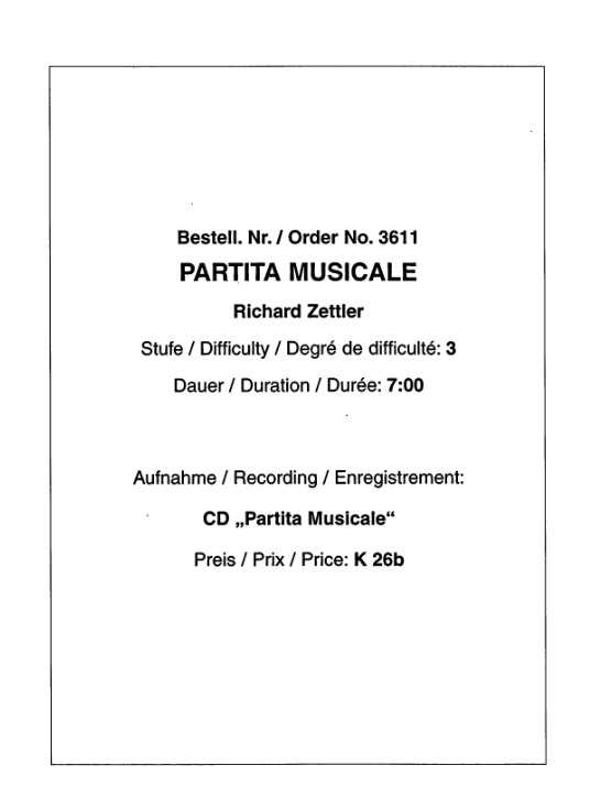 Partita Musicale - klik hier