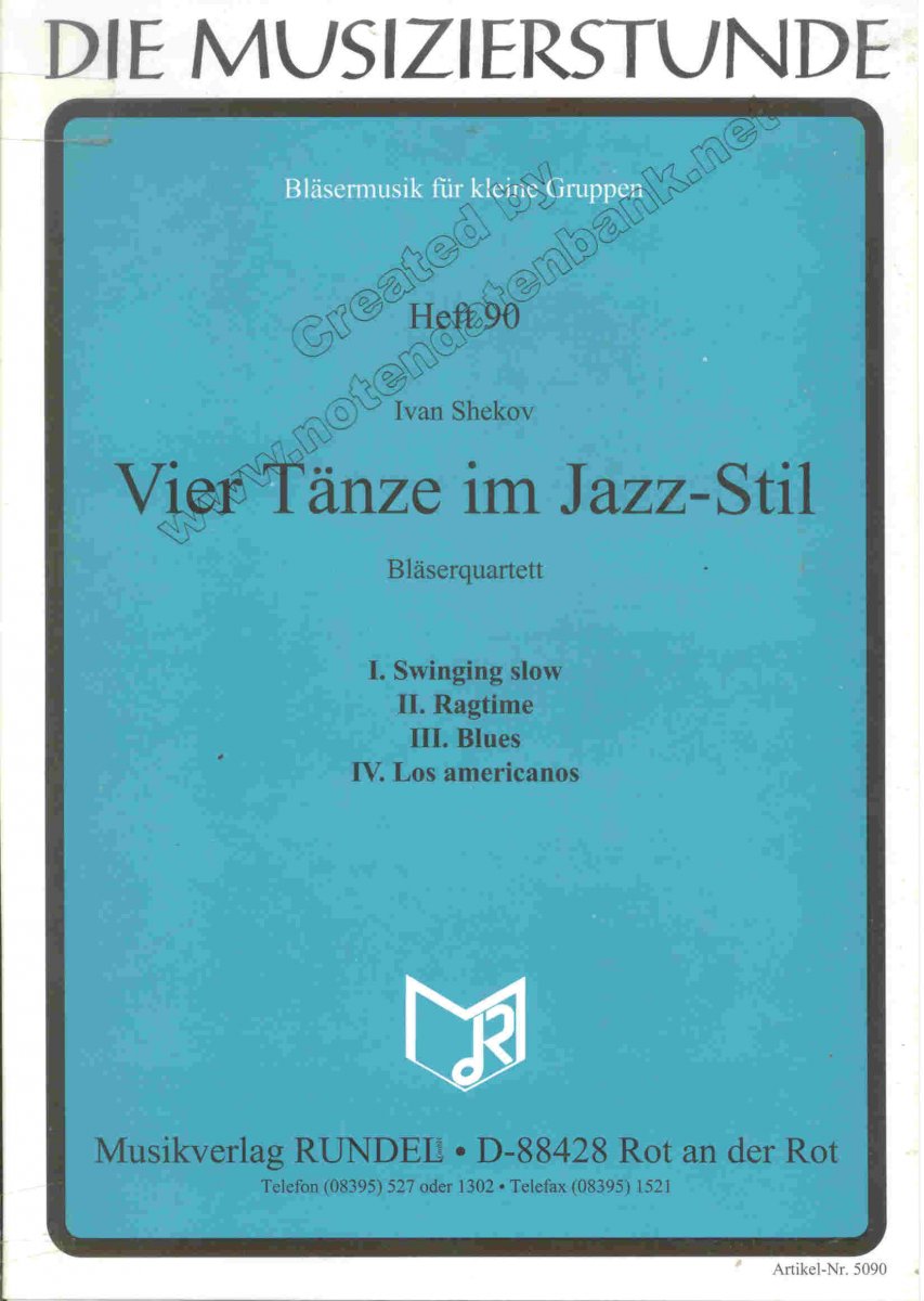 4 Tänze im Jazz-Stil - klik hier 4 Tänze im Jazz-Stil - klik hier