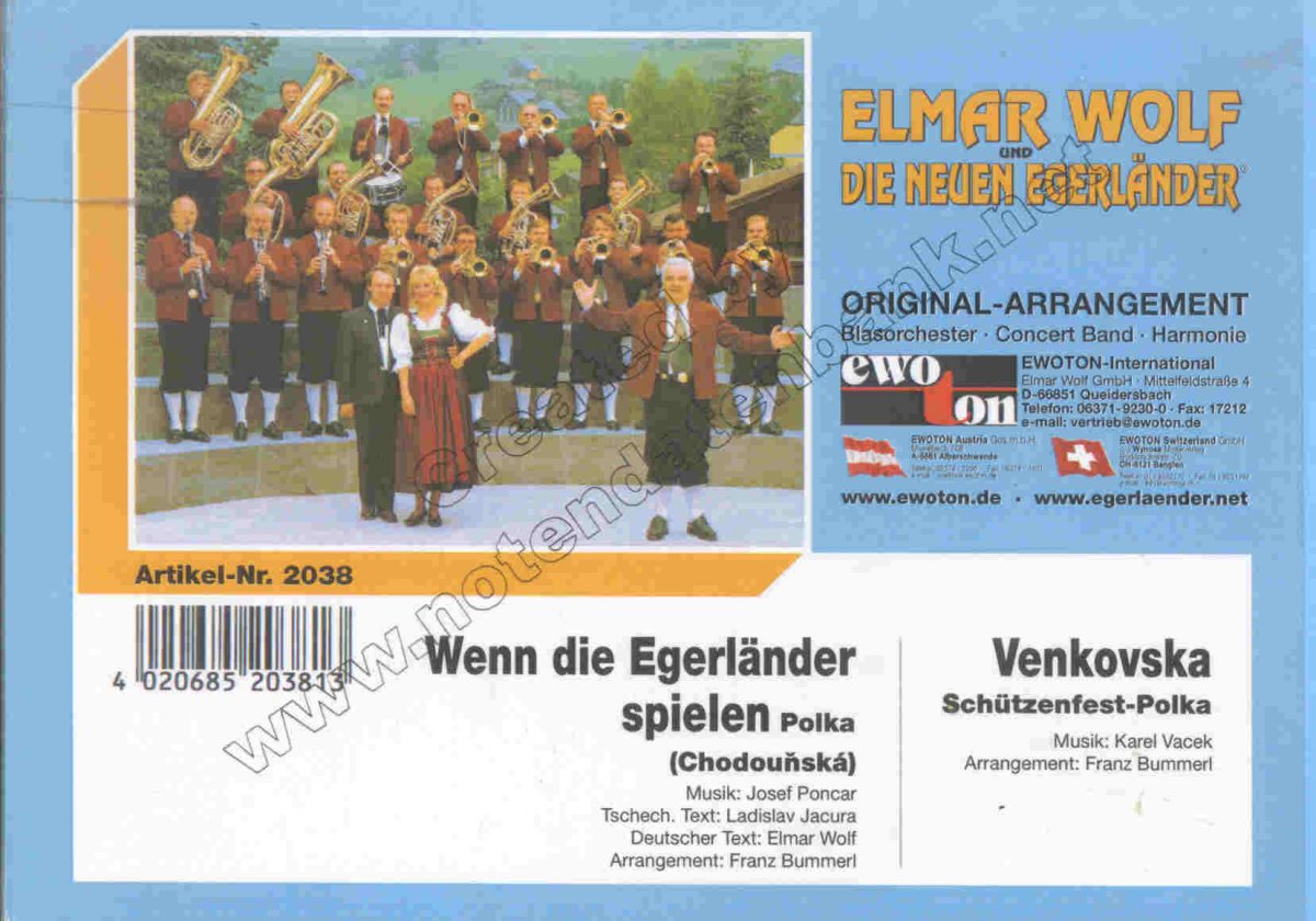 Wenn die Egerlnder spielen (Chodounska-Polka) - klik hier