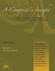 A Composer's Insight #2: Thoughts, Analysis and Commentary on Contemporary Masterpieces for Wind Band - klik hier A Composer's Insight #2: Thoughts, Analysis and Commentary on Contemporary Masterpieces for Wind Band - klik hier