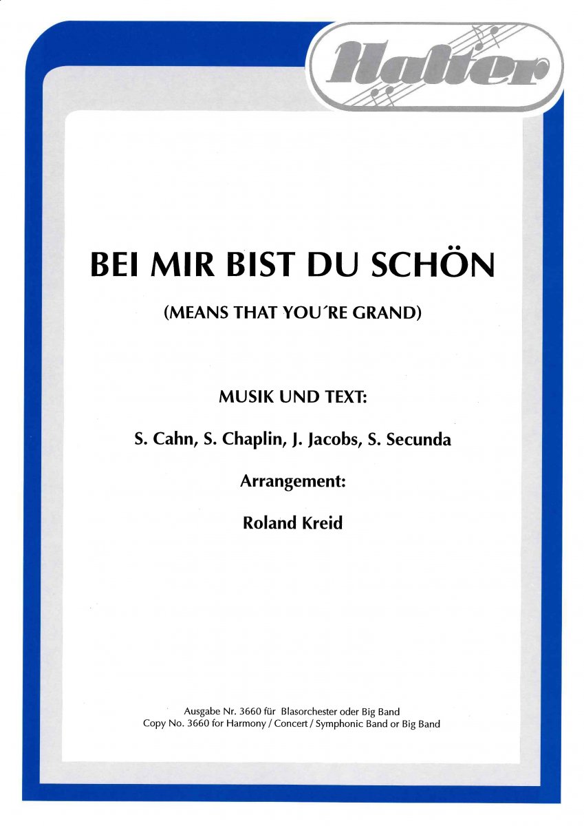 Bei mir bist du schön (Bei Mir Bistu Shein) - klik hier Bei mir bist du schön (Bei Mir Bistu Shein) - klik hier