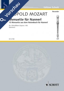 Menuette für Nannerl - klik hier Menuette für Nannerl - klik hier