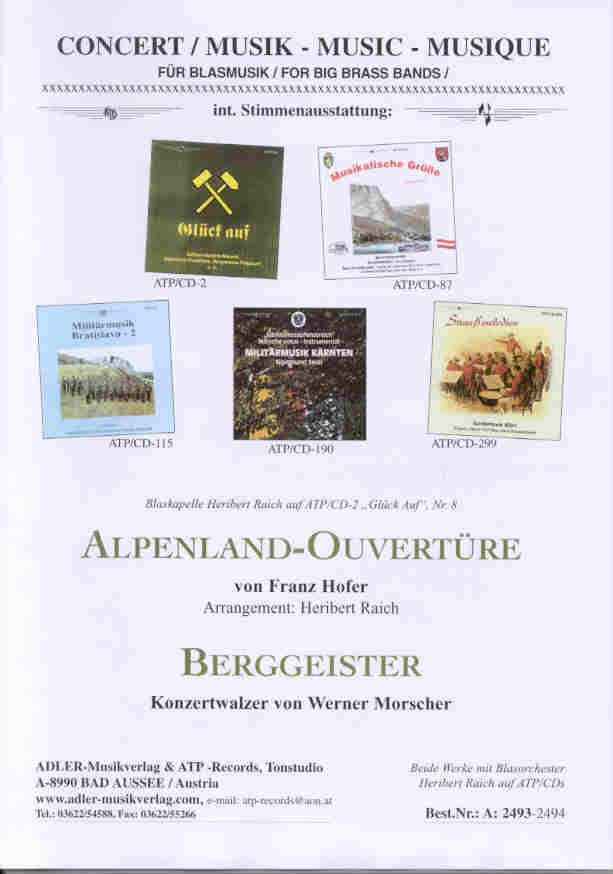 Alpenland-Ouvertüre - klik hier Alpenland-Ouvertüre - klik hier
