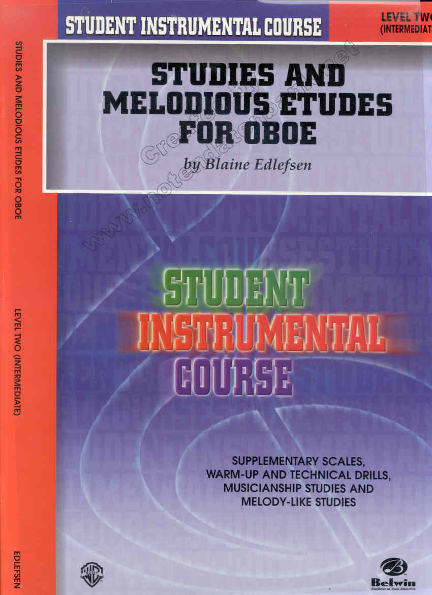 Studies and melodious Etudes for Oboe #2 - klik hier