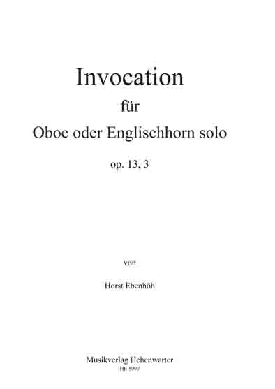 Invocation fr Oboe oder Englischhorn solo - klik hier