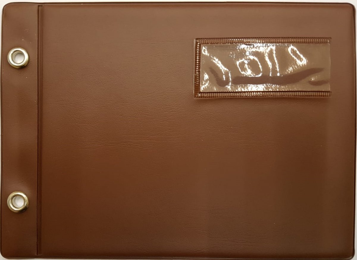 Marschbuchdeckel Gro�format, braun - klik hier