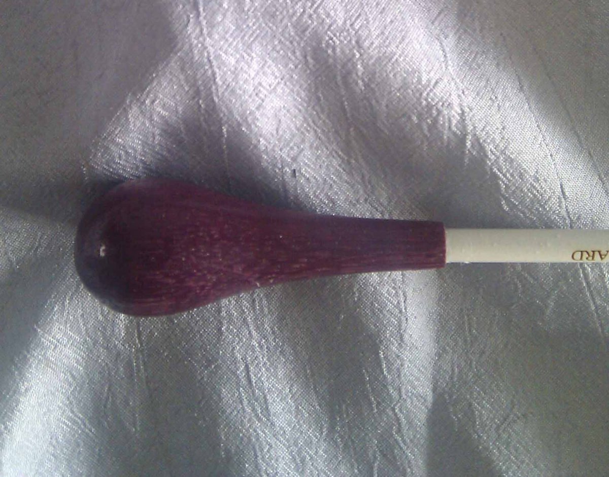 Dirigierstock Serie S, L�nge 12, Purpleheart, weiss - klik hier